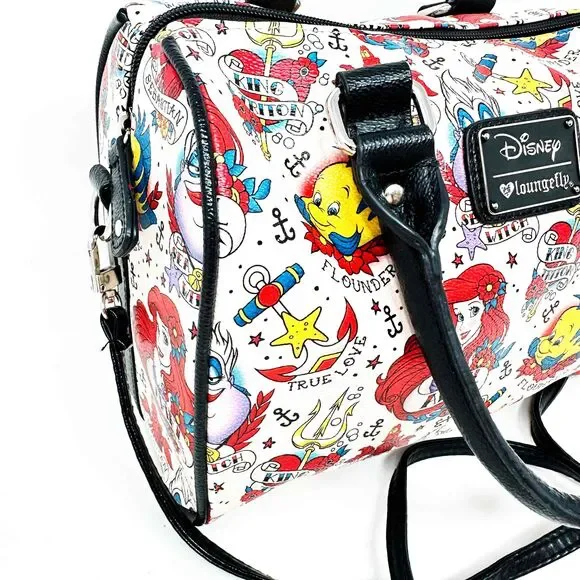 Loungefly Purse Crossbody Little Mermaid Disney Ariel Handbag Tattoo Rare NWOT